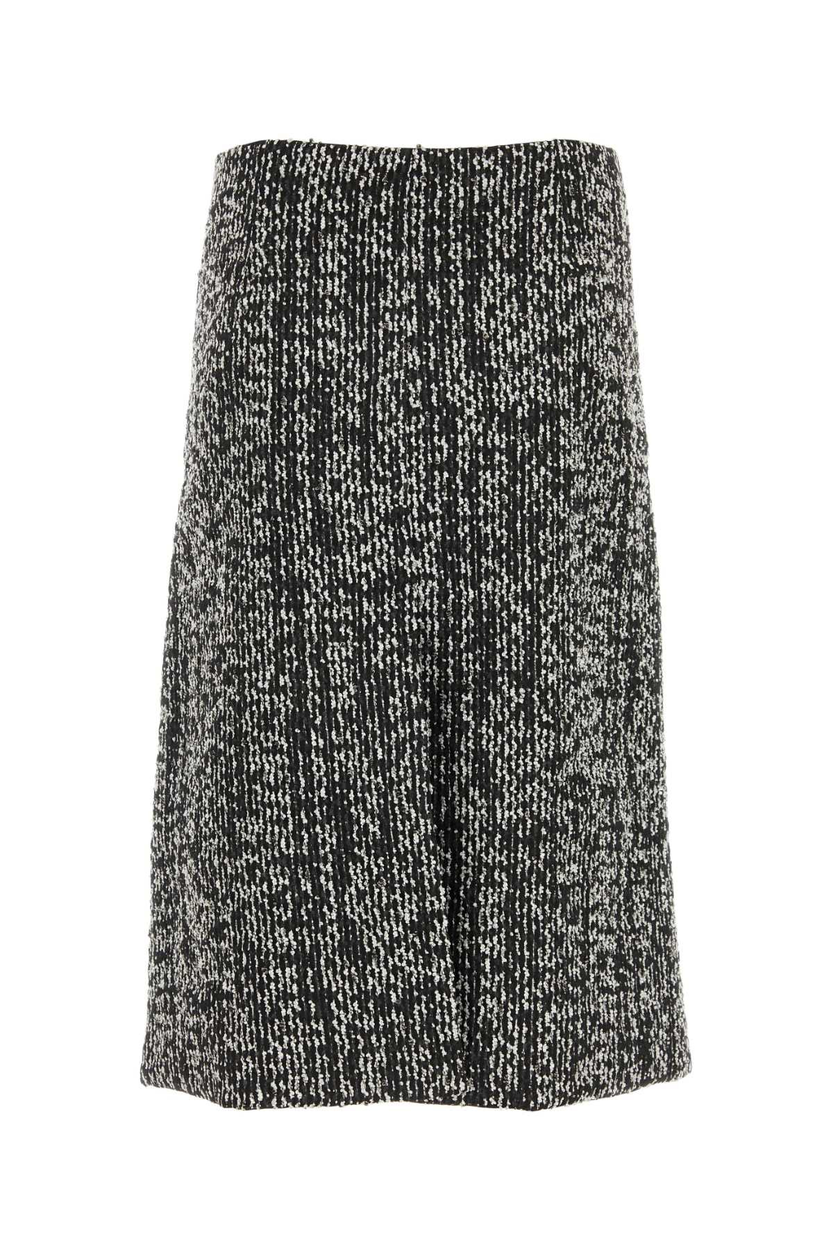Lanvin Women Two-Tone Boucle Skirt - 2