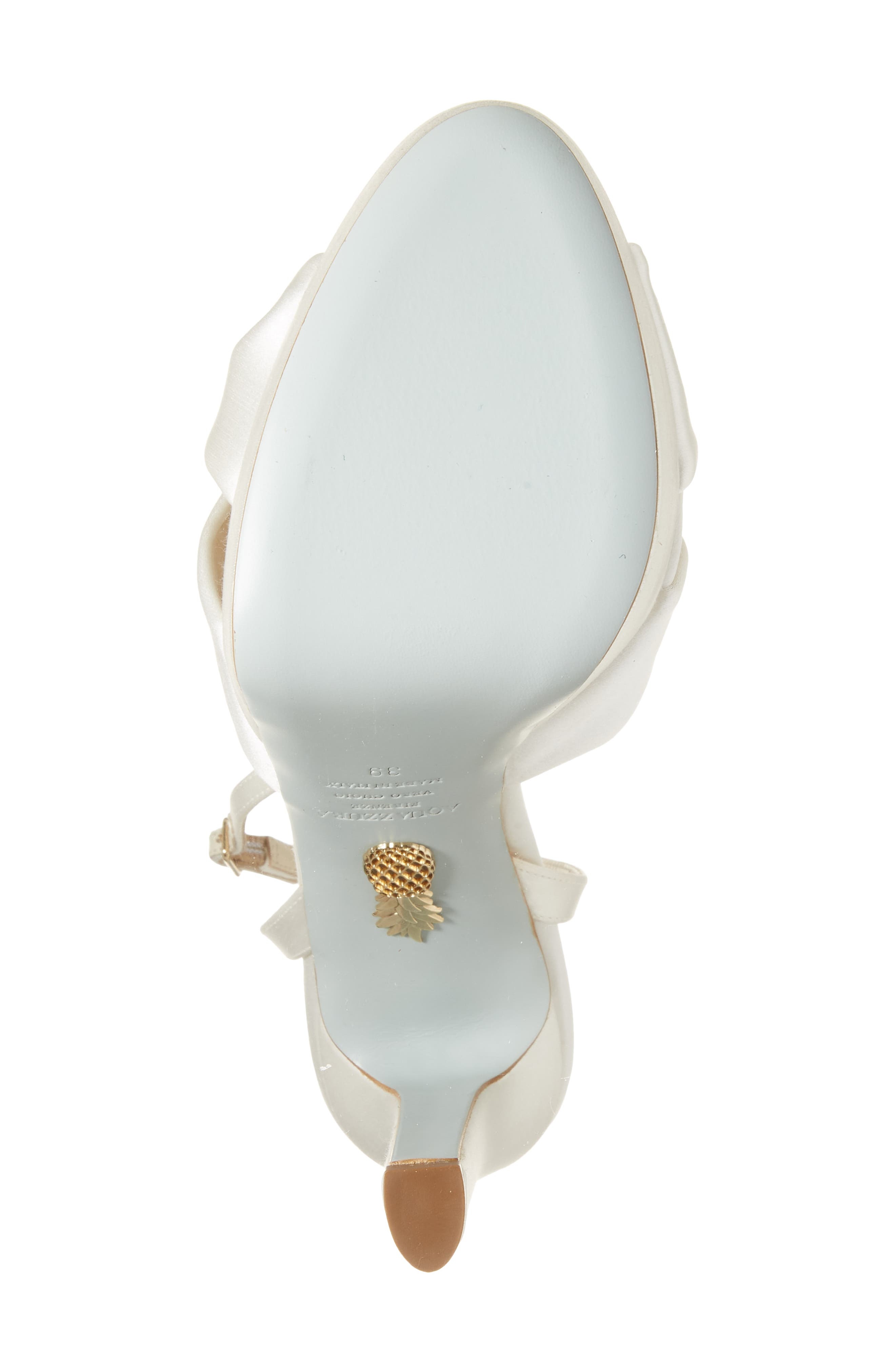 Aquazzura Cupid Bridal Ankle Strap Sandal in White at Nordstrom - 6