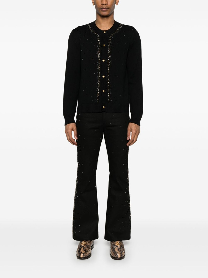 ERNEST W. BAKER studded straight-leg jeans outlook
