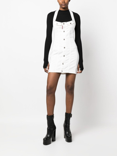 DSQUARED2 halterneck denim dress outlook