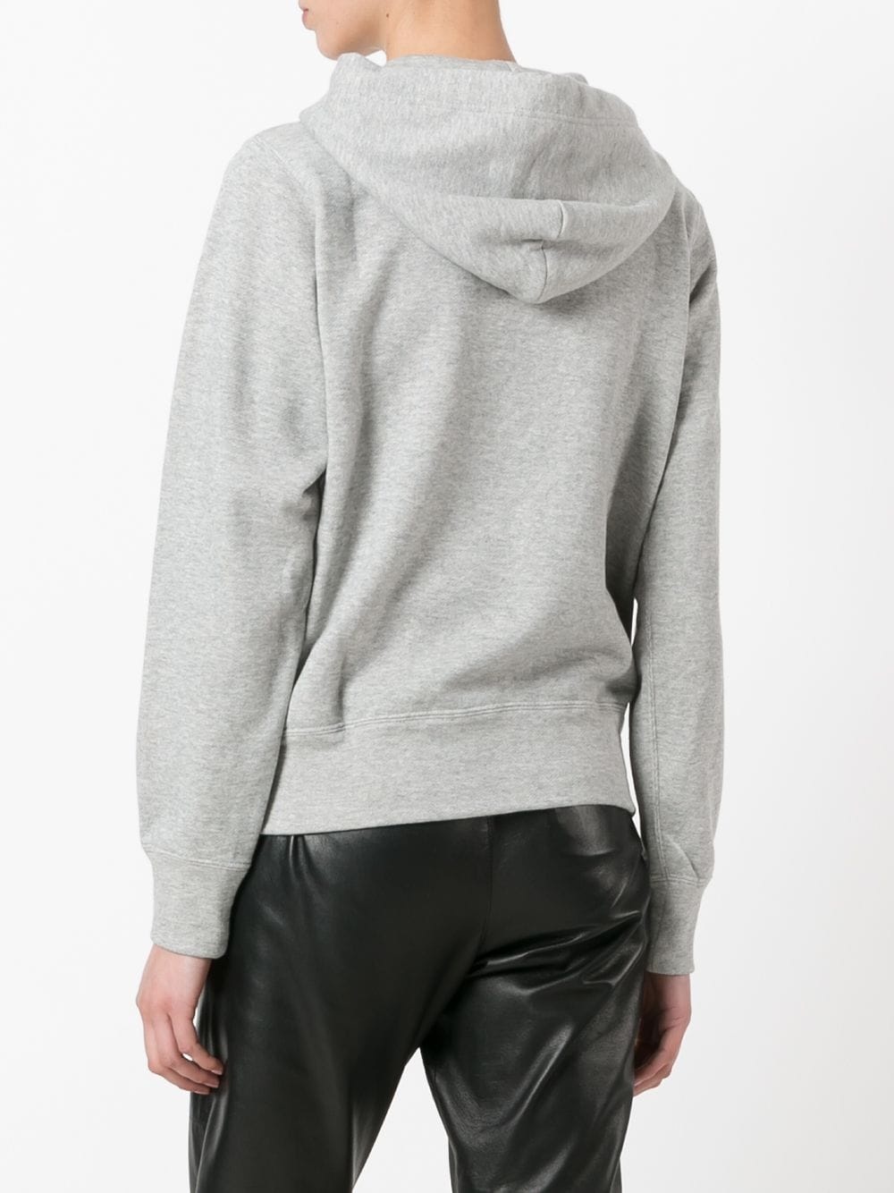 heart-appliqué cotton hoodie - 4