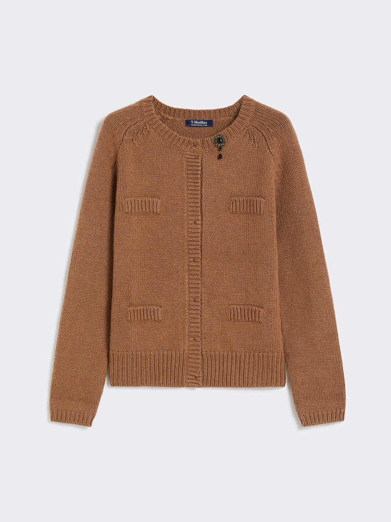 KASIA Mouliné wool and cashmere cardigan 1