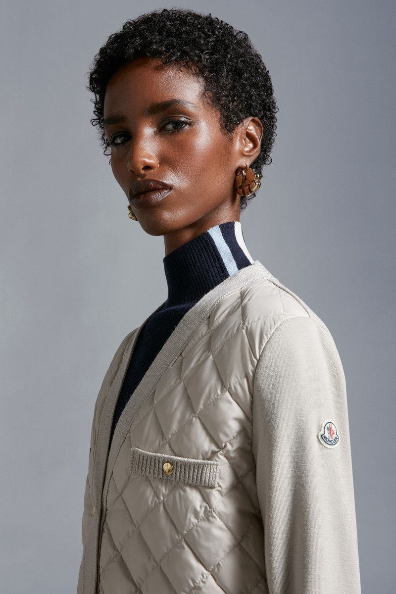 Padded Wool Long Cardigan 4