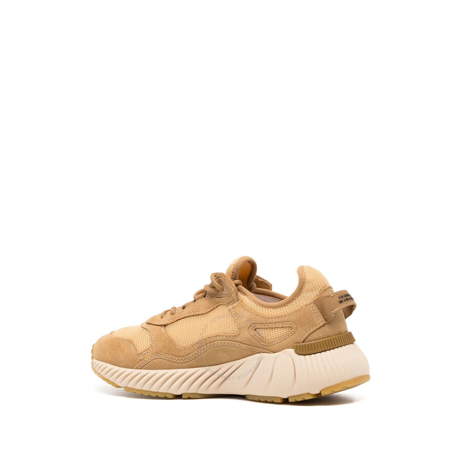 Isabel Marant Ewie Sporty Leather Sneakers - Ochre - 3