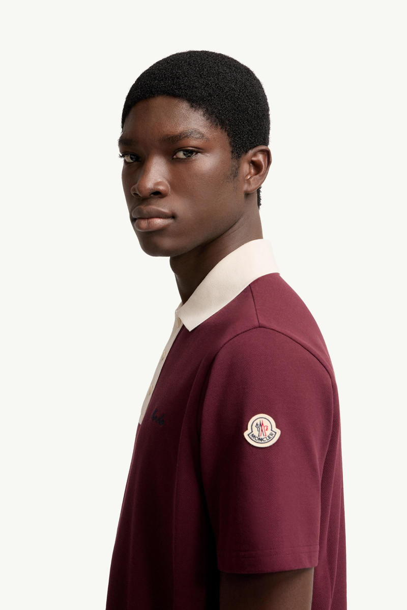 Embroidered Logo Cotton Piquet Polo Shirt 3