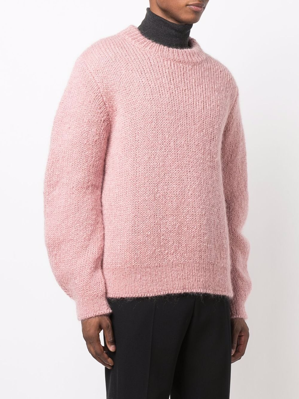 chunky knit crewneck jumper - 3