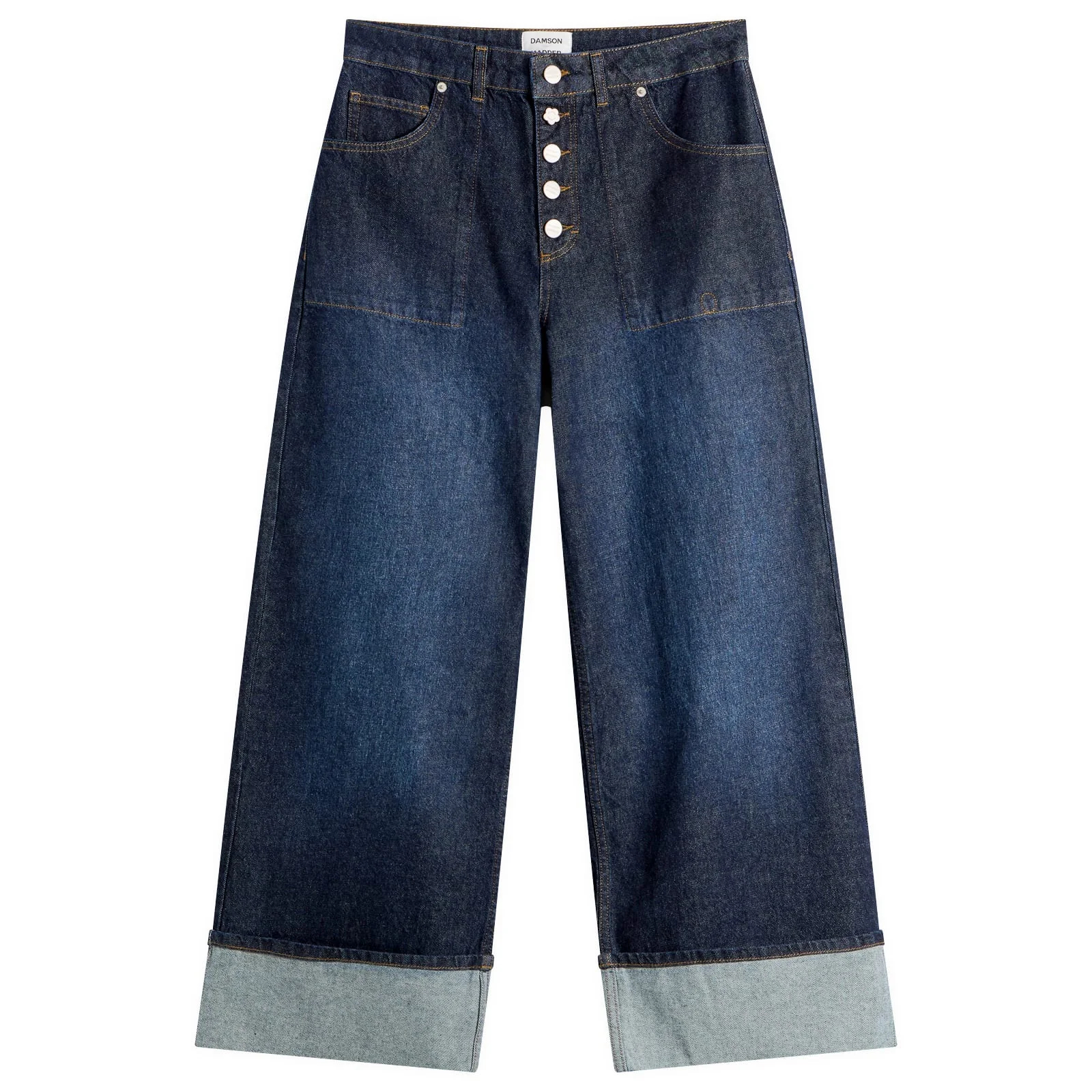 Damson Madder Gigi Baggy Wide Turn Jeans - 1