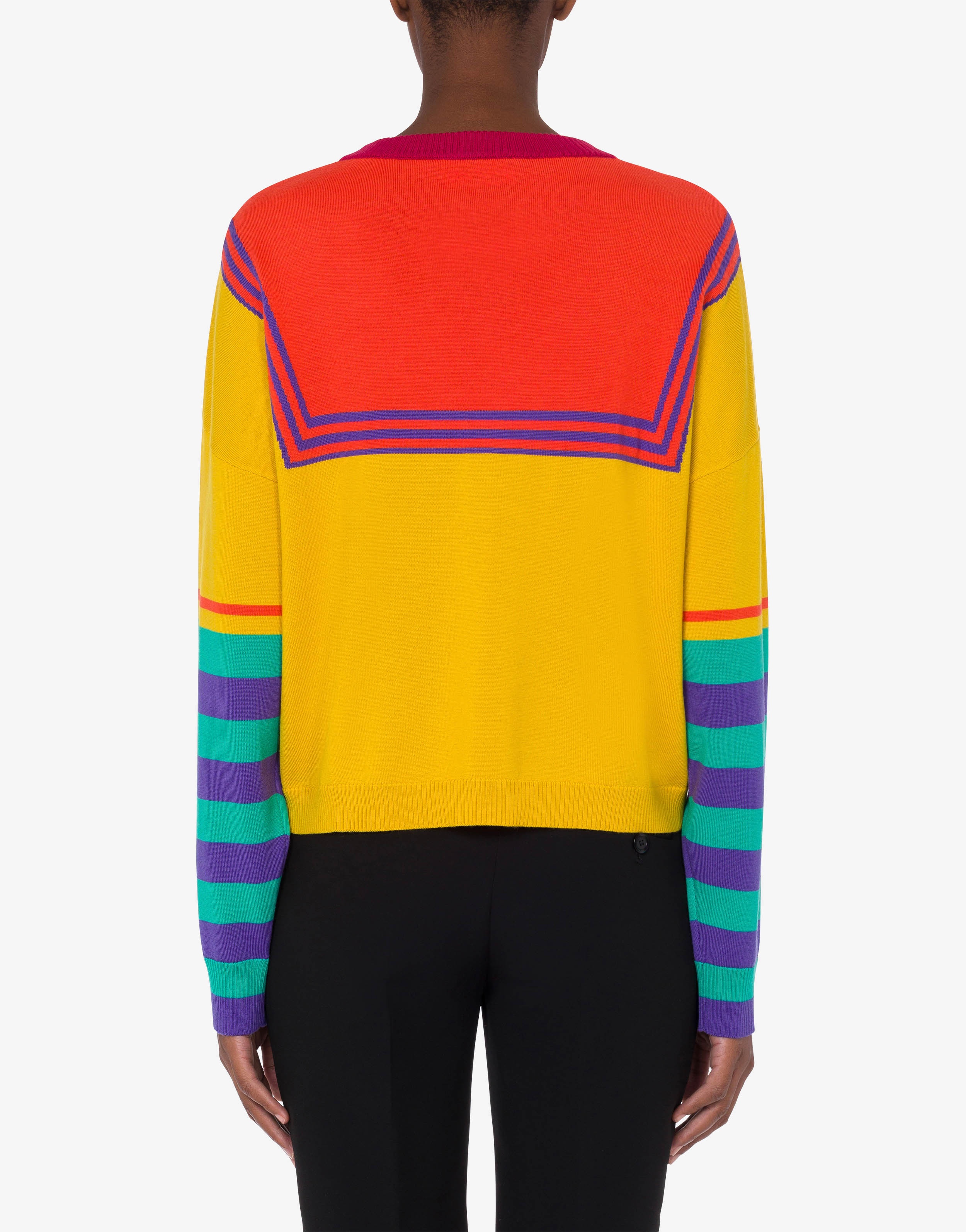 TROMPE L'OEIL WOOL JUMPER - 3