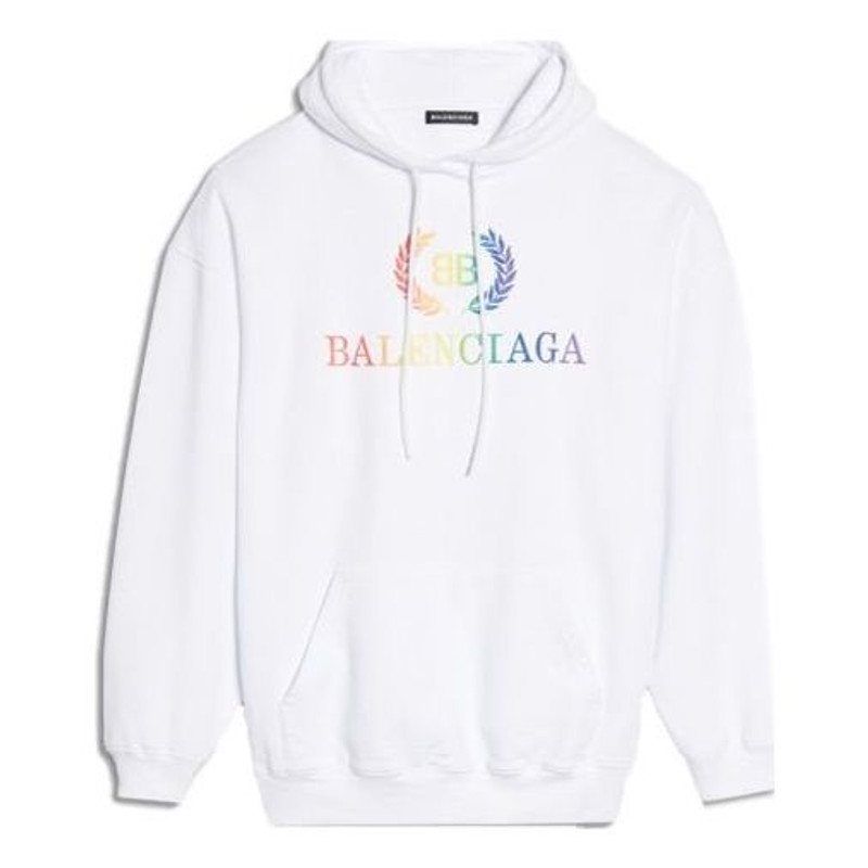 (WMNS) 발렌시아가 레인보우 로고 까마귀 백색 570798TEV509044 - 1