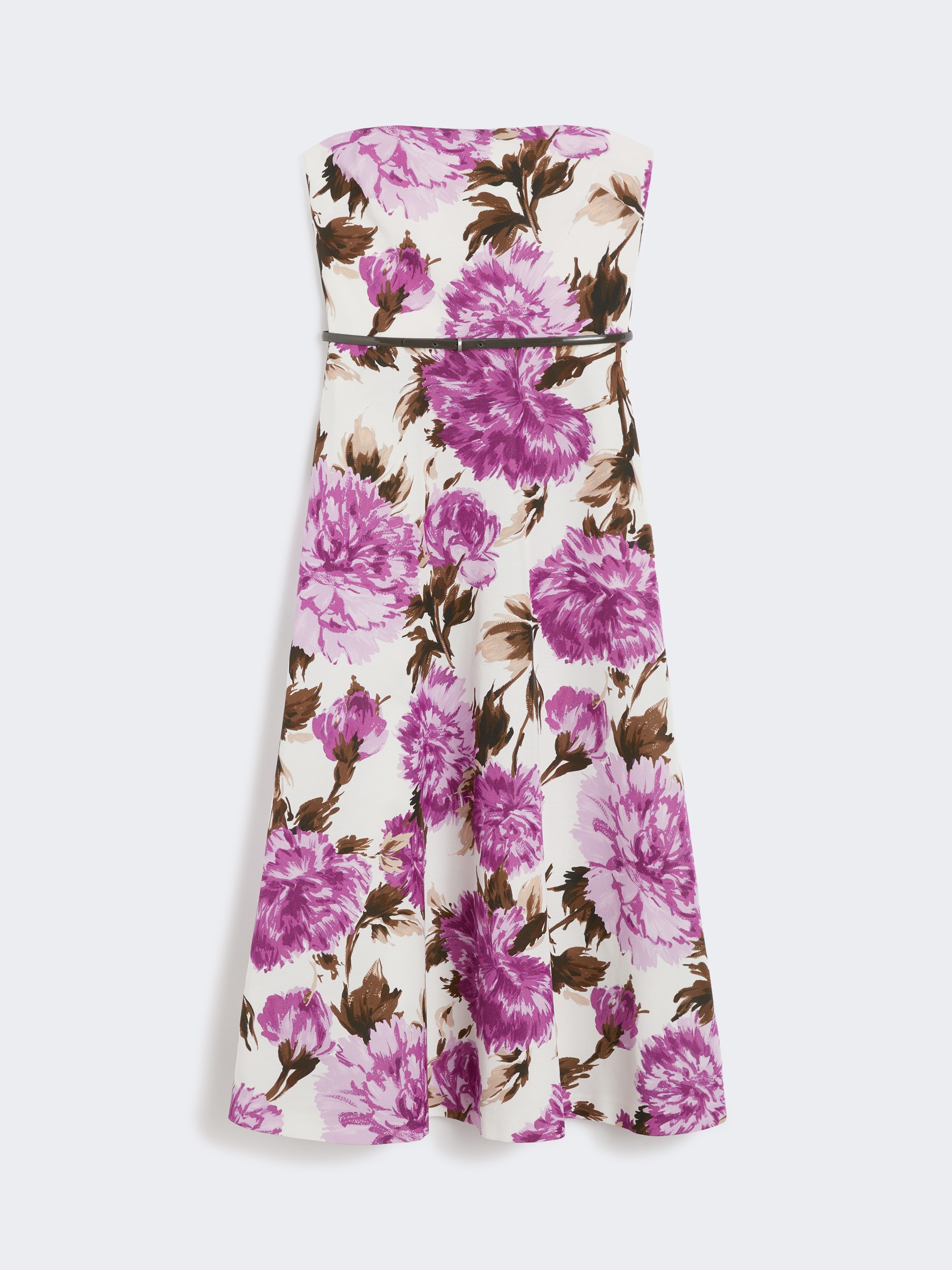 EGIZI Printed faille bustier dress - 1