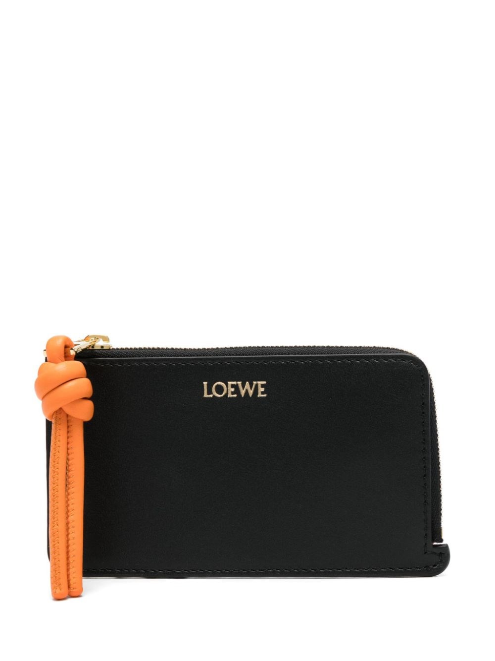 Knot leather card case - 1