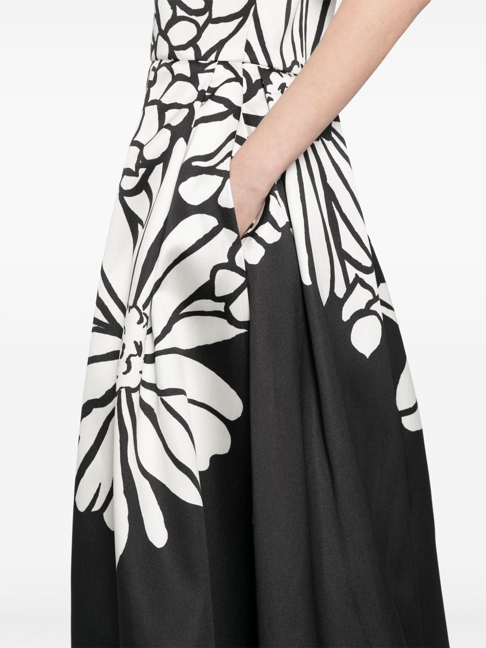 floral-print gown - 5