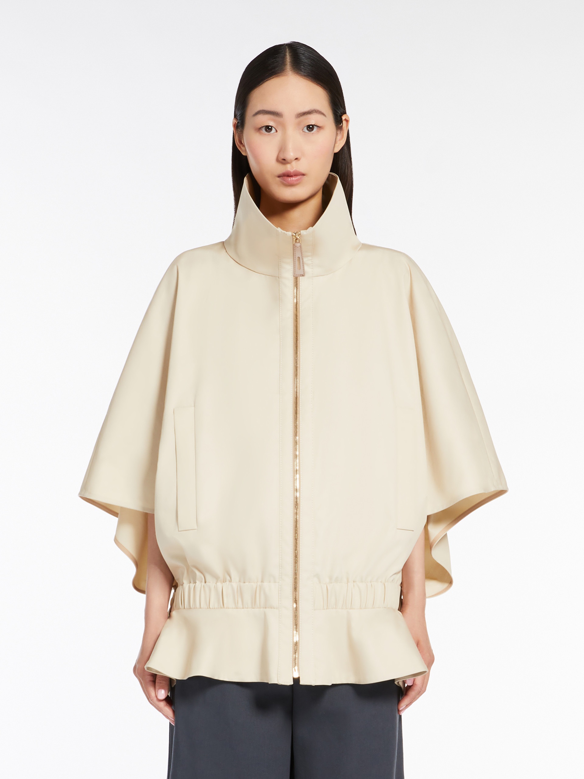 CHIC Cropped water-repellent cotton cape - 3