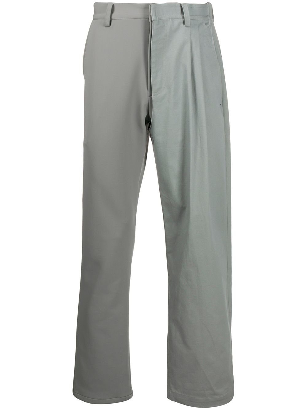 straight leg tailored trousers - 1