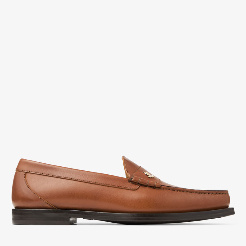 Ethan Loafer Tan Matt Brushed Leather Loafer 1