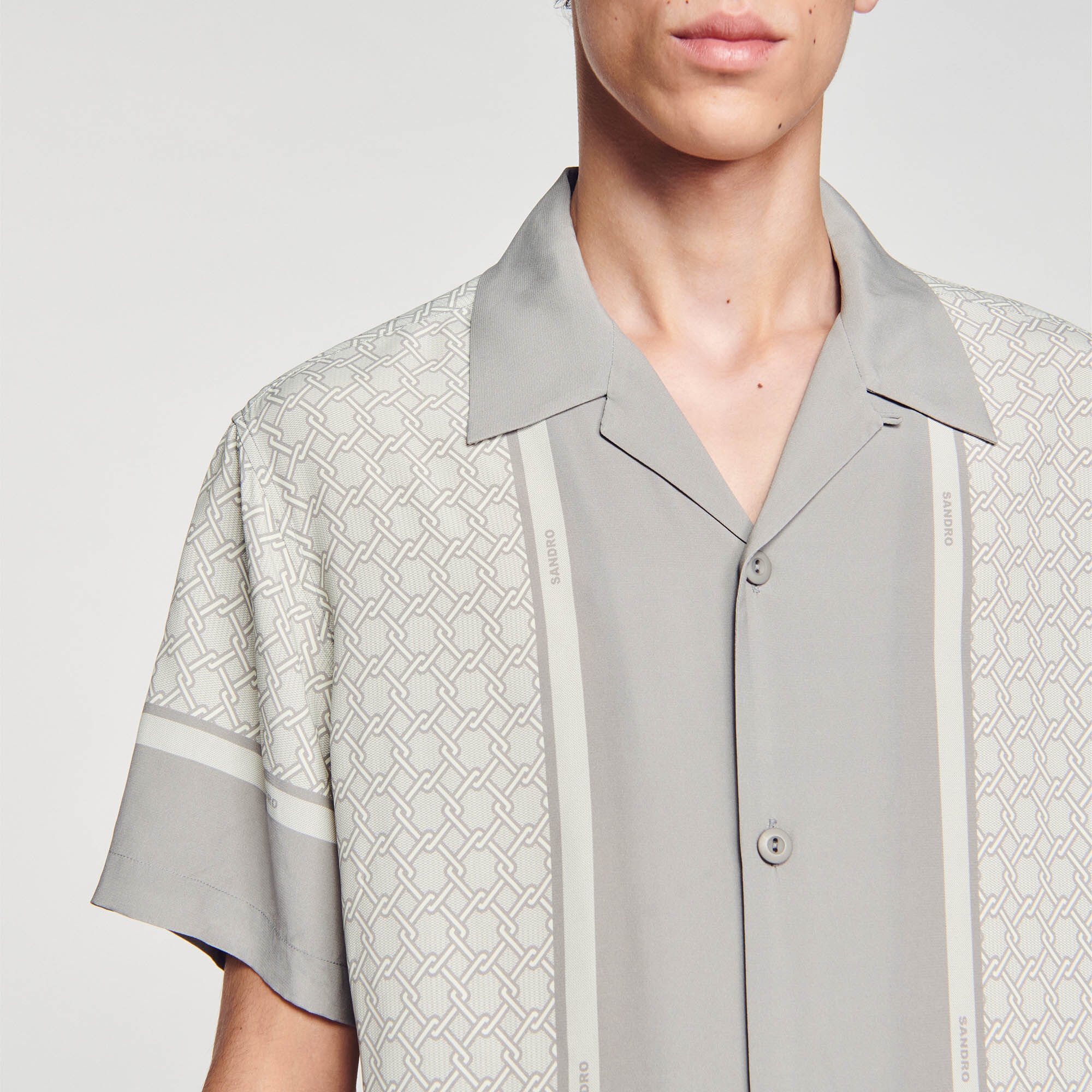 SHORT-SLEEVED PATTERNED SHIRT - 4