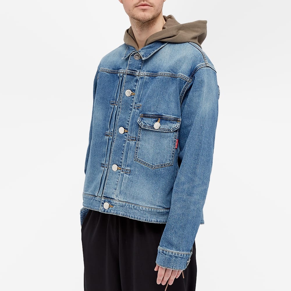 MASTERMIND JAPAN Water Repellent Denim Trucker Jacket - 6