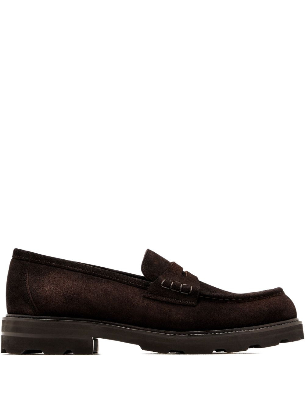 penny-strap suede loafers - 1