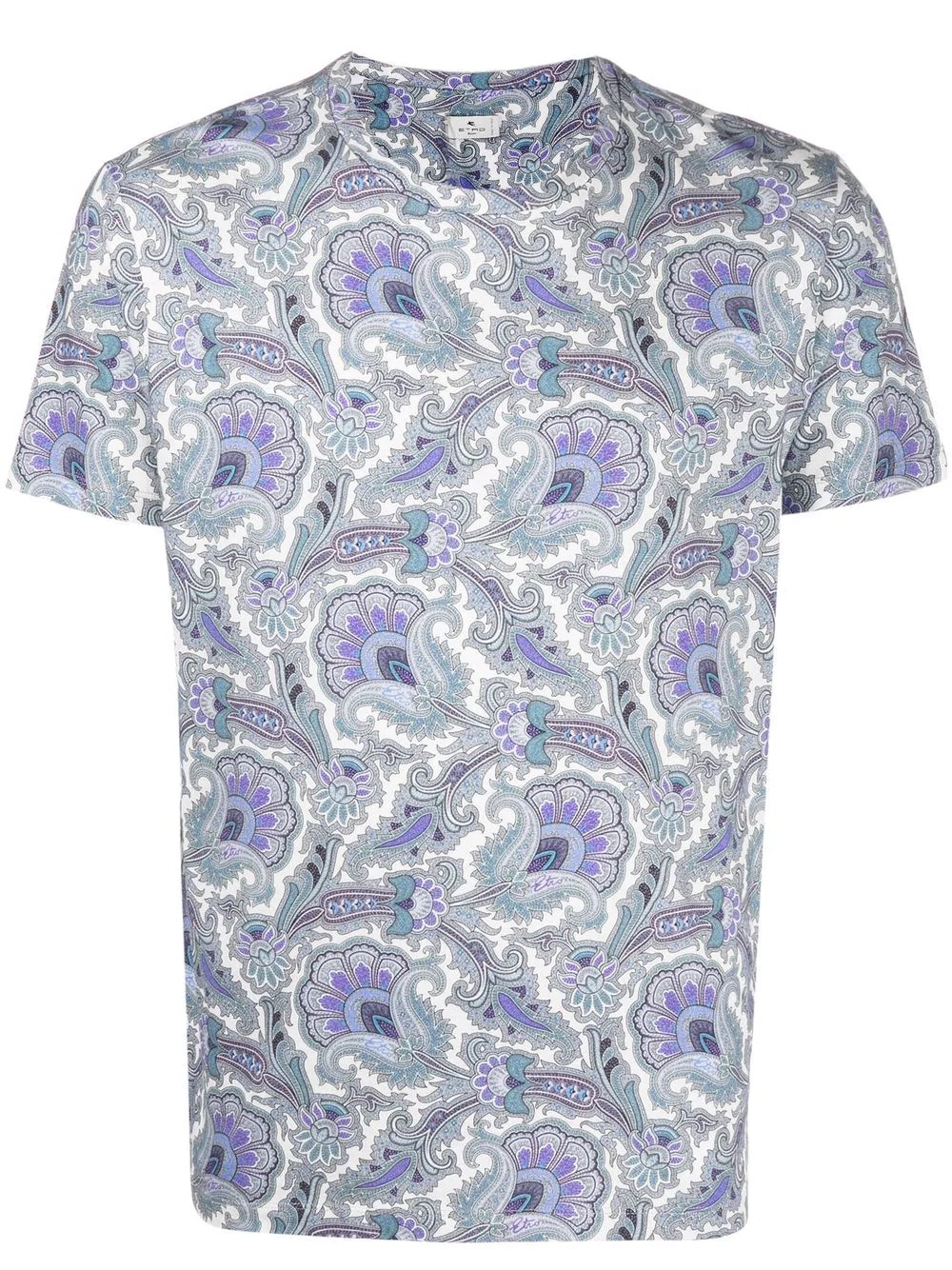 paisley-print cotton T-shirt - 1