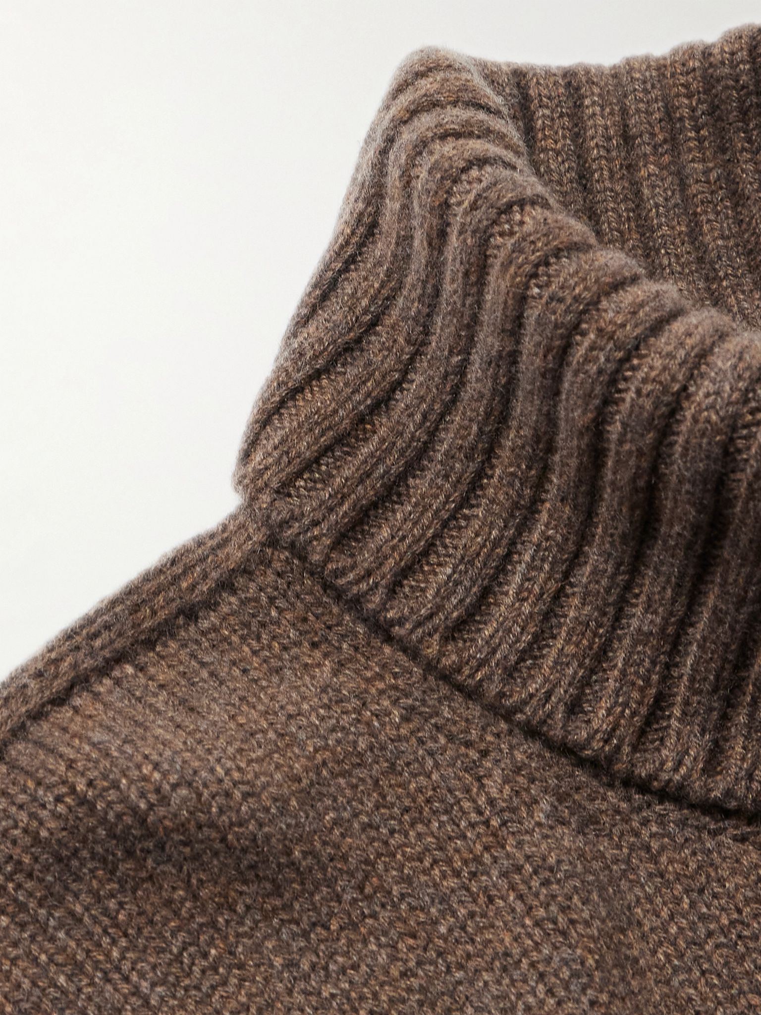 Parksville Baby Cashmere Rollneck Sweater Brown - 4