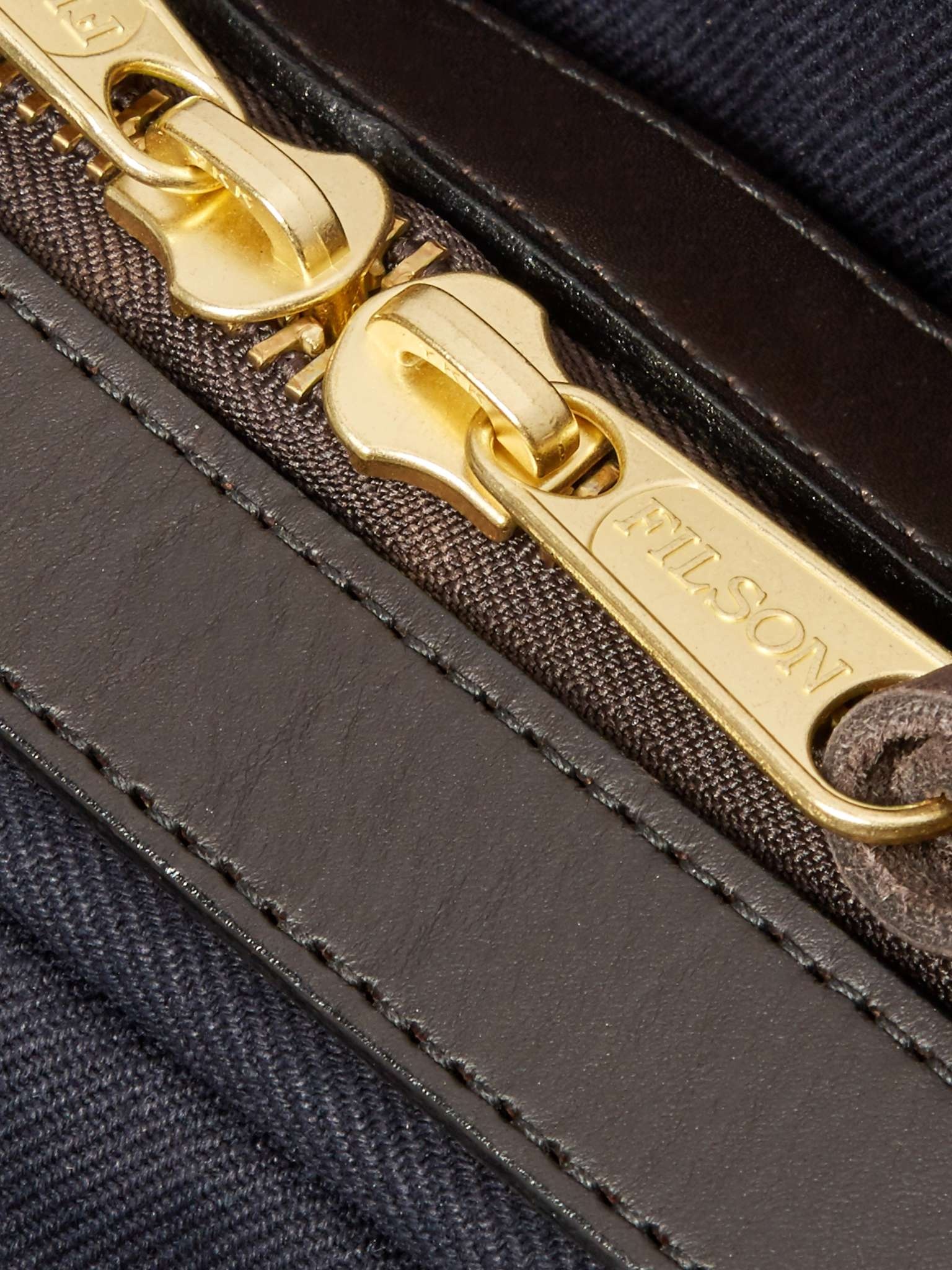 Original Leather-Trimmed Twill Briefcase - 5