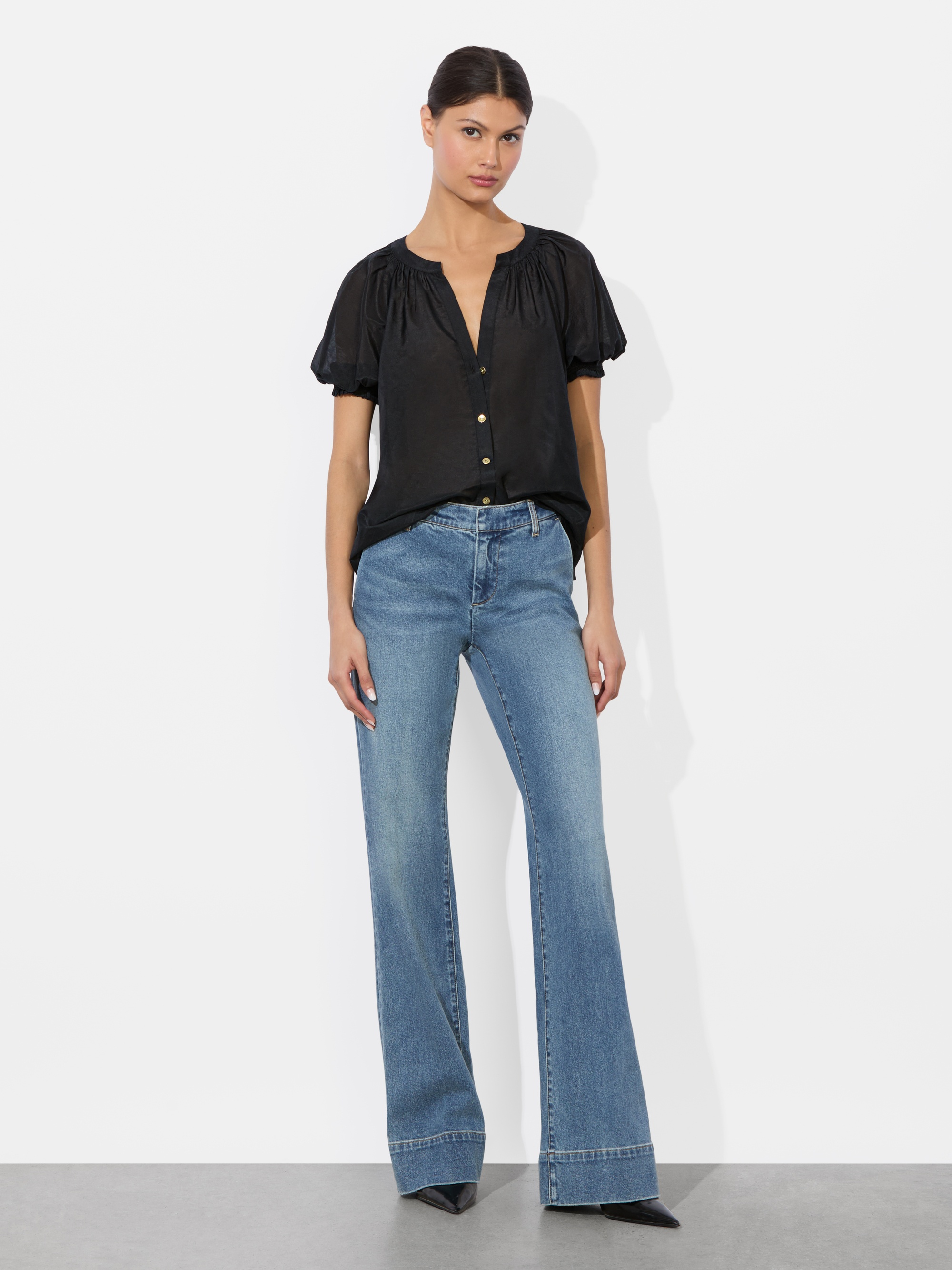 THALIA BUTTON DOWN BLOUSE - 3
