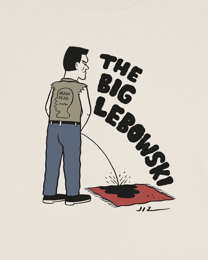 Brain Dead x The Big Lebowski Bathroom Break T-shirt - Natural 3