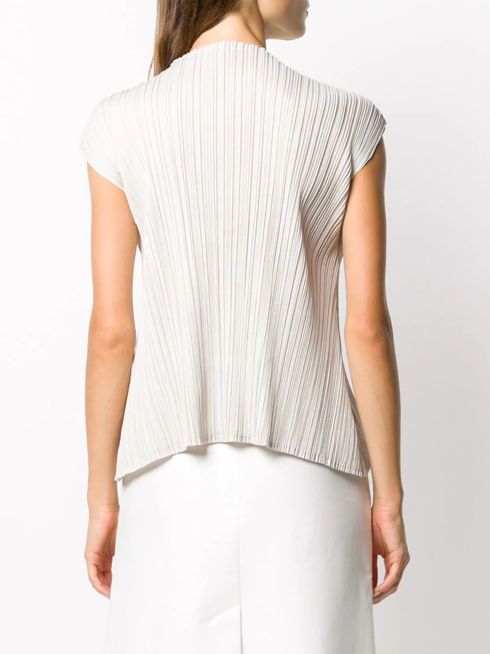 pleated design T-shirt - 4