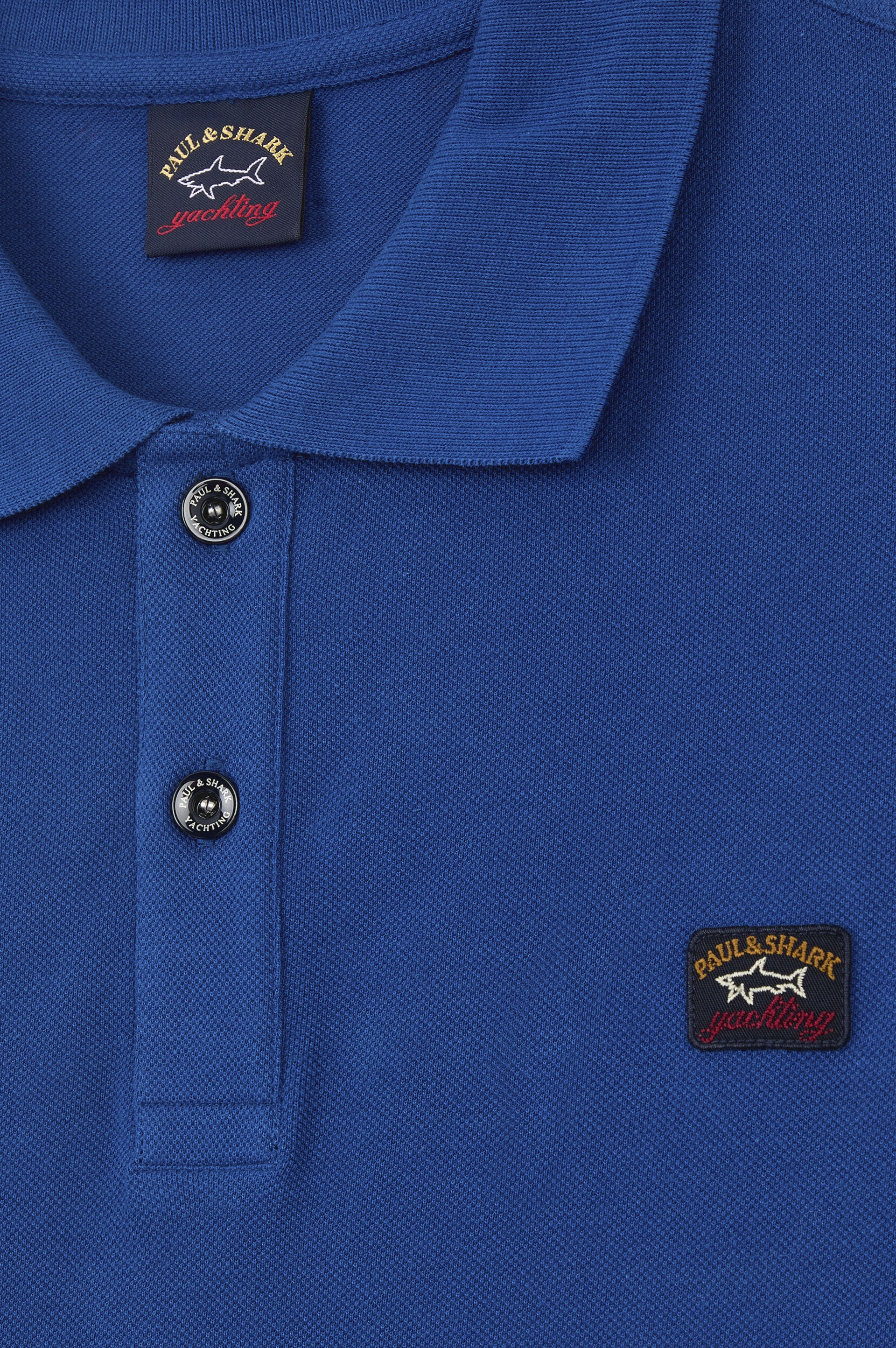 COTTON PIQUÉ POLO WITH ICONIC BADGE - 5