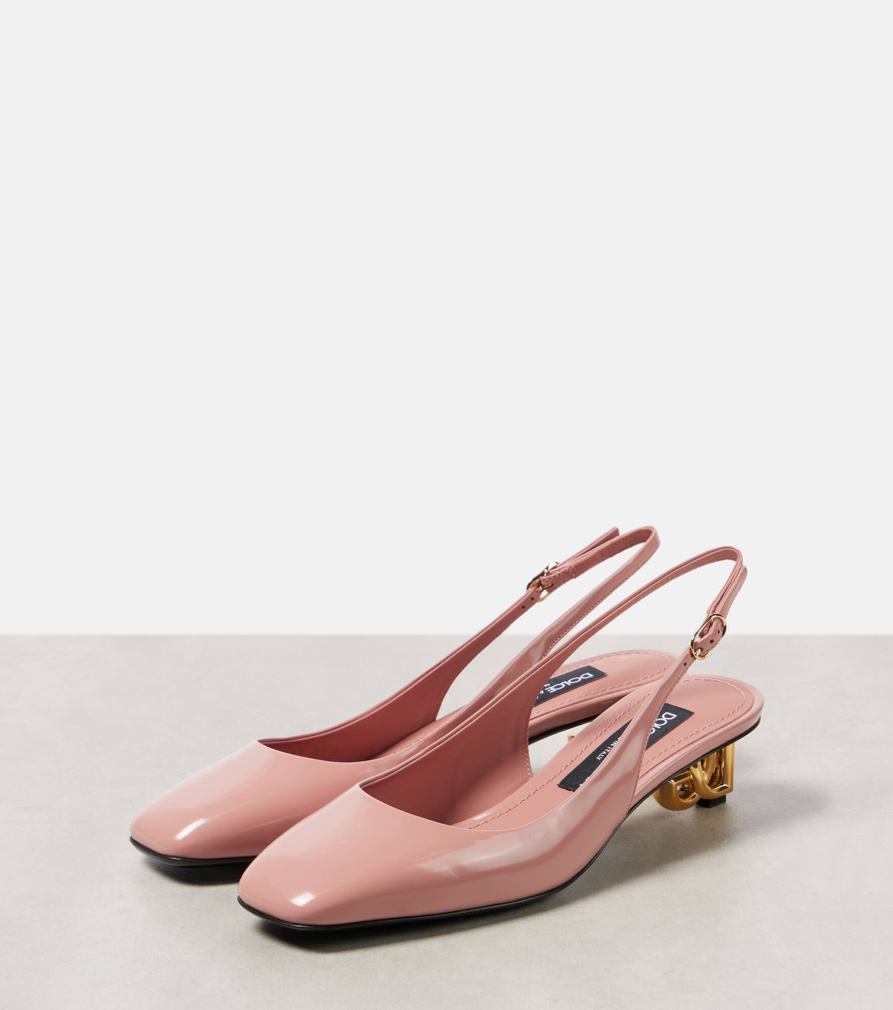 Jackie 40 patent leather slingback pumps - 4