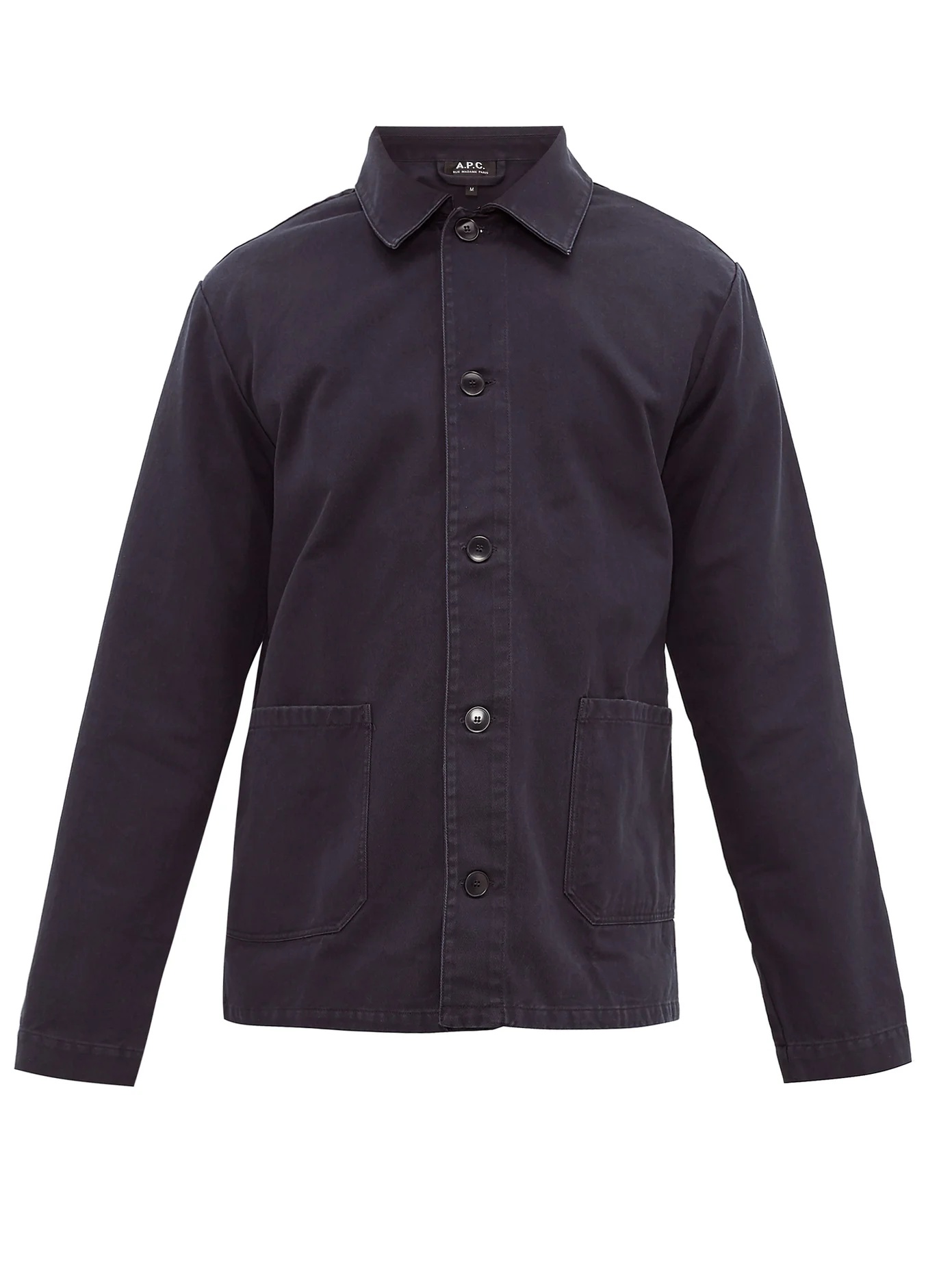 Kerlouan washed cotton-gabardine overshirt - 1