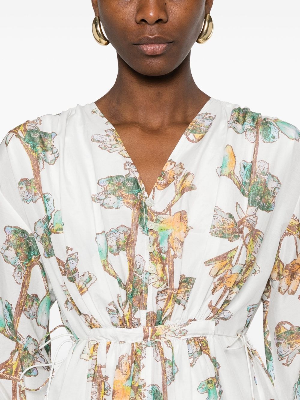 floral-print maxi dress - 5