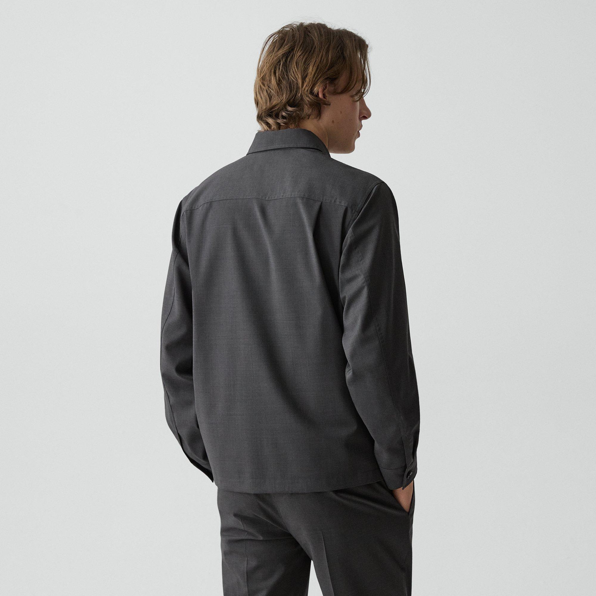 Utility Overshirt in Motion Wool - 4