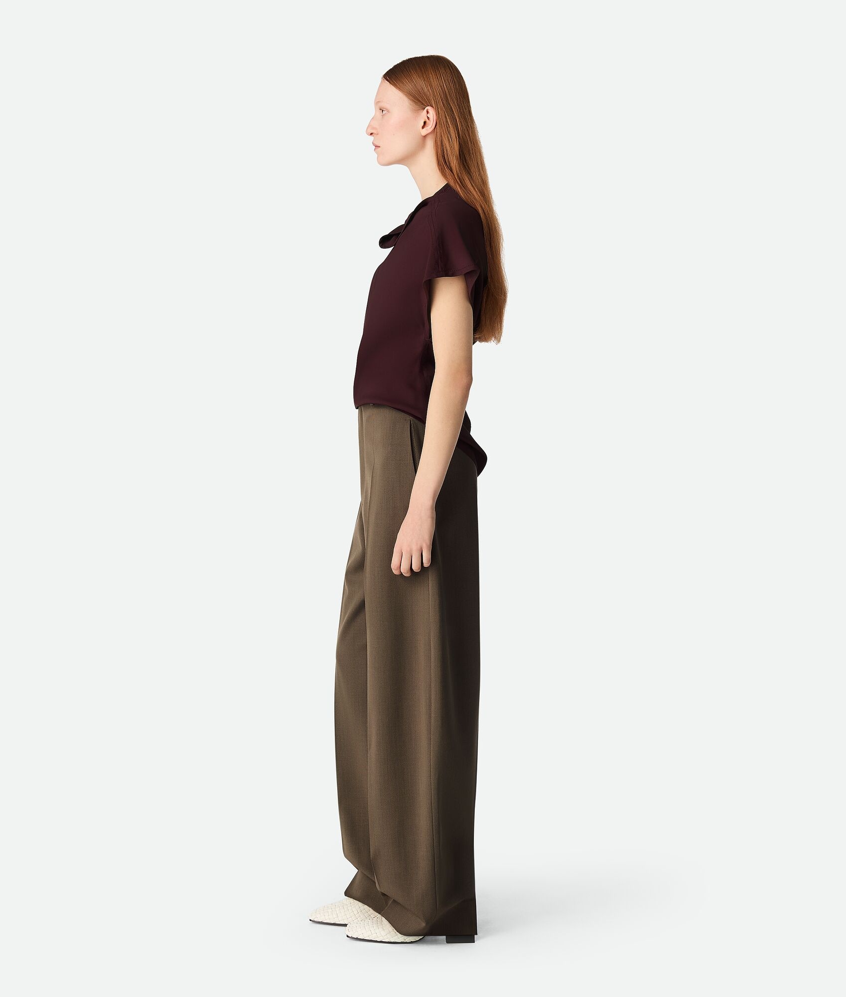 Wool Straight Trousers - 2