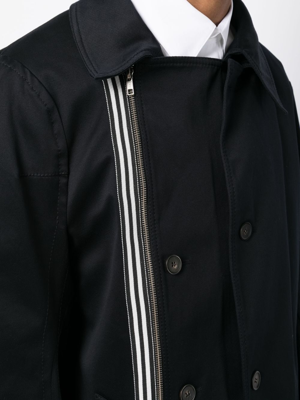 asymmetric cotton jacket - 6