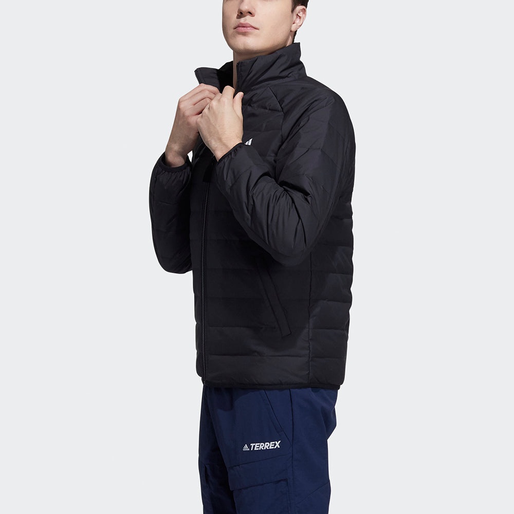 Men's adidas 3in1 Dwn Jkt Outdoor 3 In 1 Detachable Sports Hooded Down Jacket Black H20772 - 7