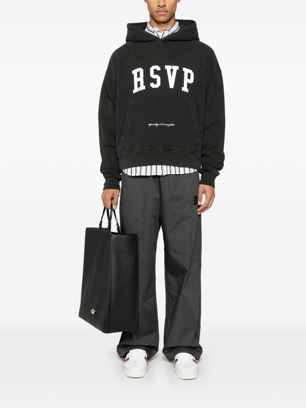 x RSVP logo-print hoodie - 3