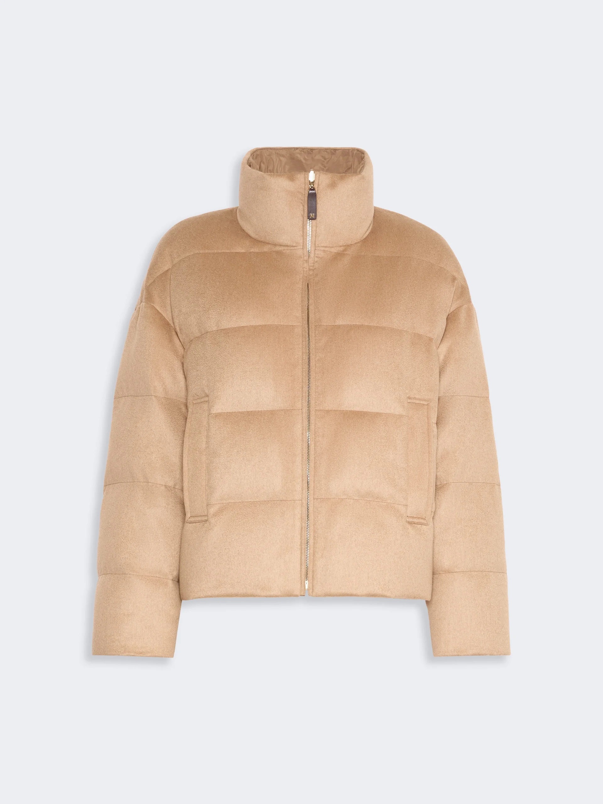 MORA Reversible camel drap puffer jacket - BEIGE - 1