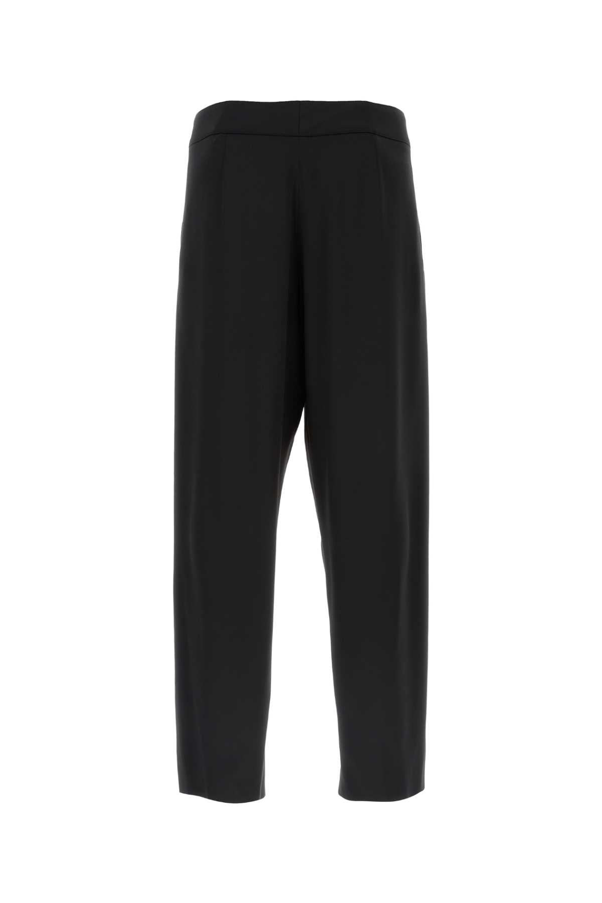 Saint Laurent Men Black Satin Pant - 2