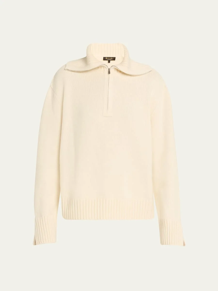 Parksville Cashmere Quarter-Zip Sweater - 1