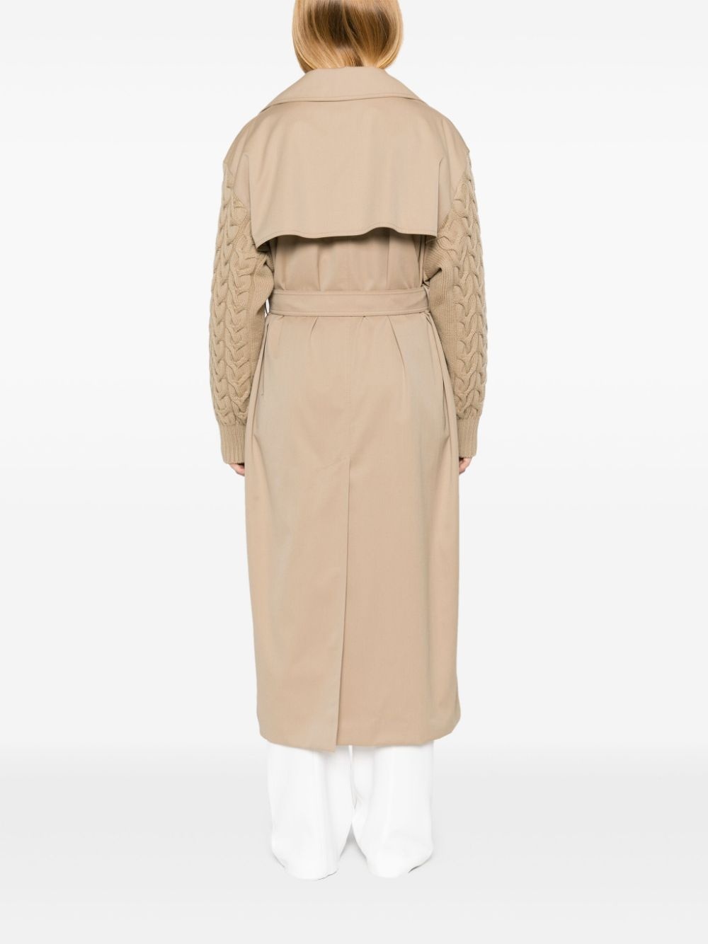 water-repellent gabardine trench coat - 4