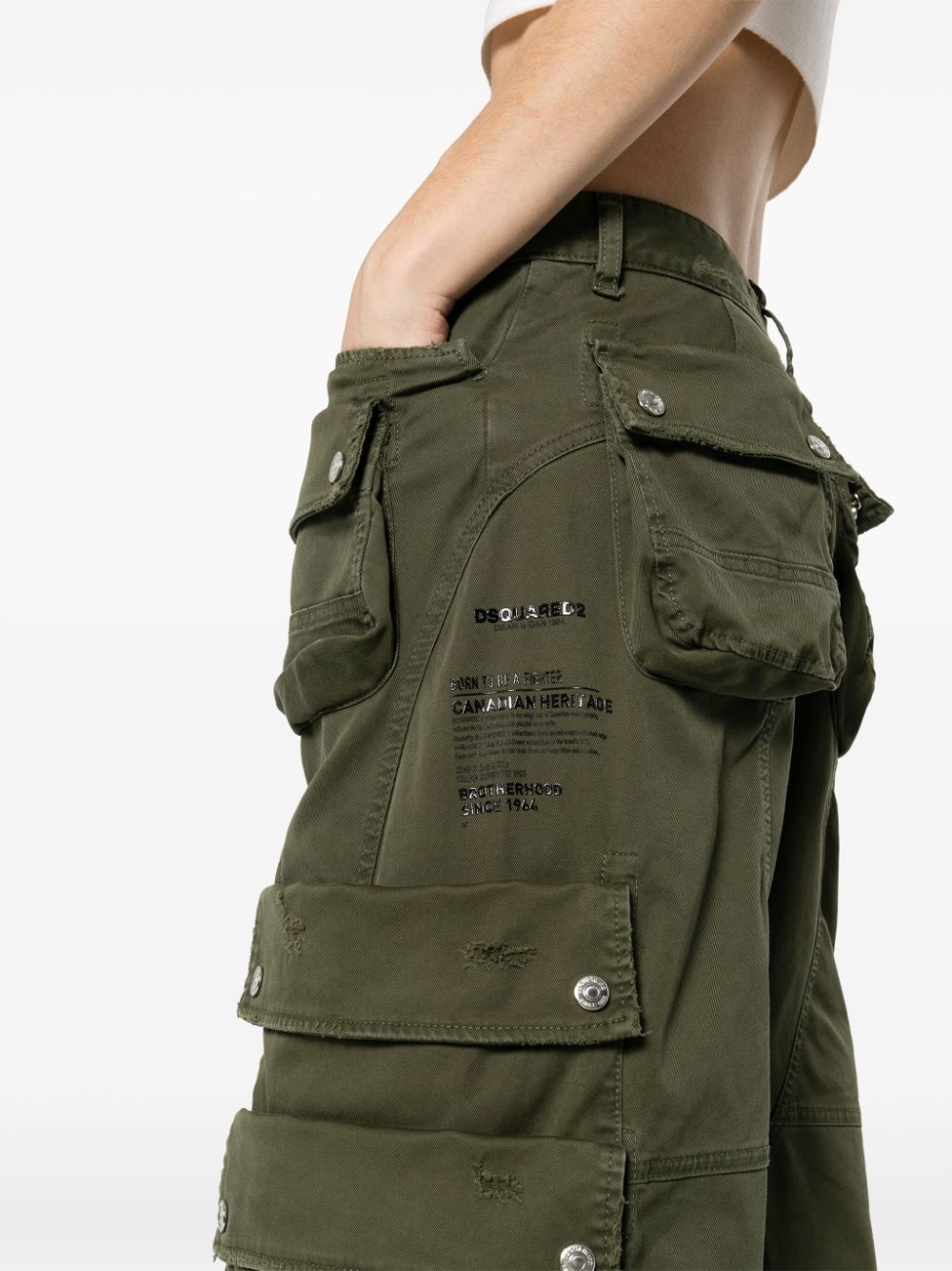 multi-pocket cargo trousers - 5