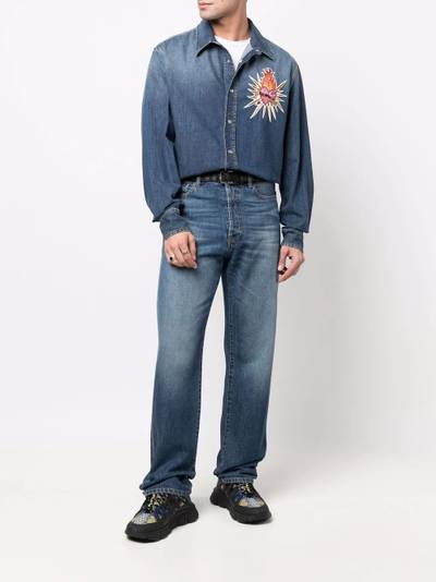 Lanvin embroidered-logo heart shirt outlook