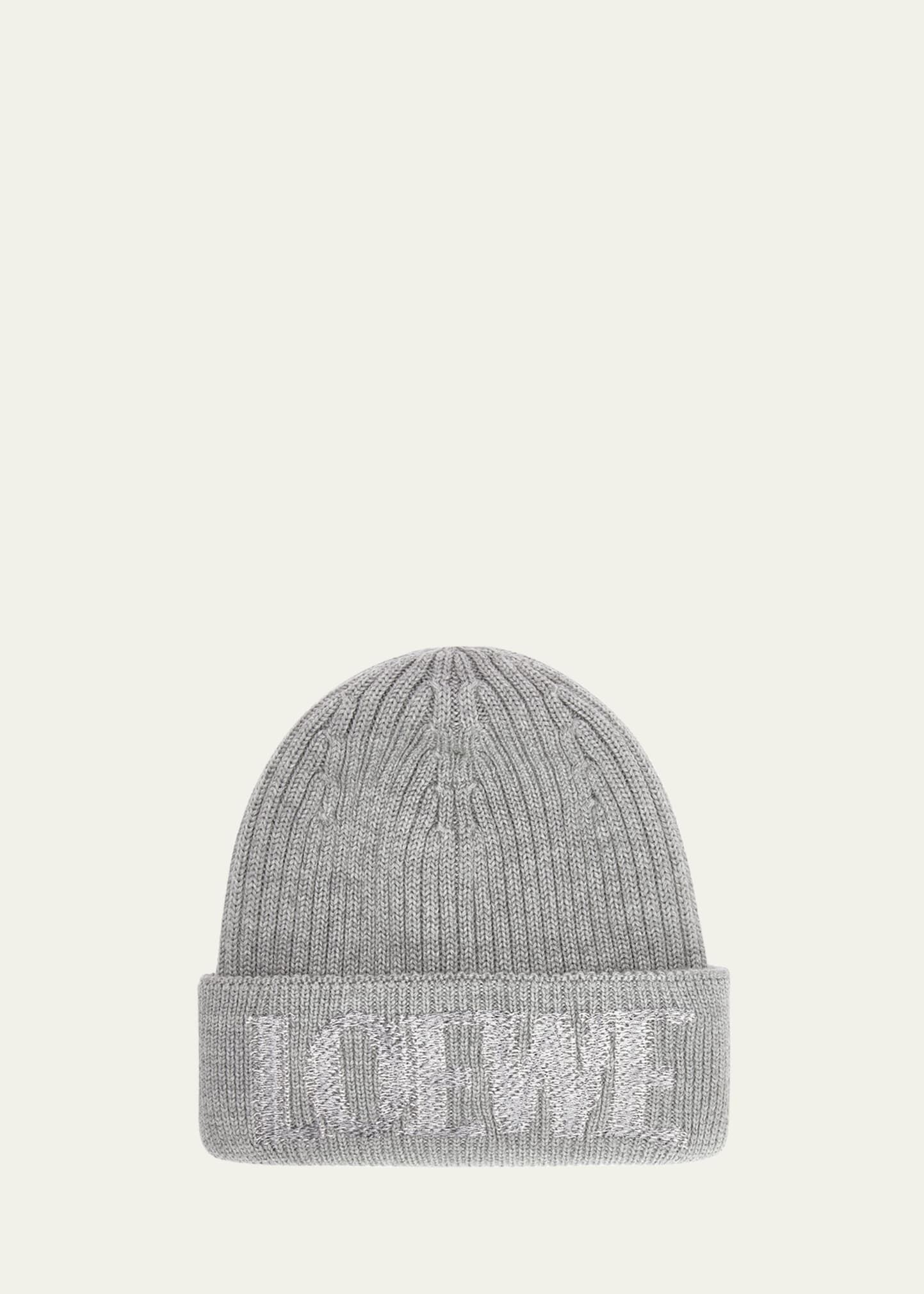 Blurred Logo Wool Beanie - 1