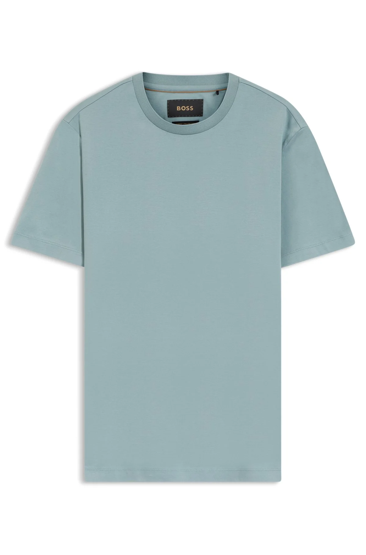 REGULAR-FIT T-SHIRT IN MERCERIZED COTTON - 1