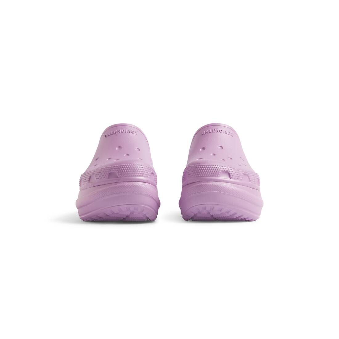 Balenciaga - x Crocs Rubber Platform Clogs - Womens - Light Purple