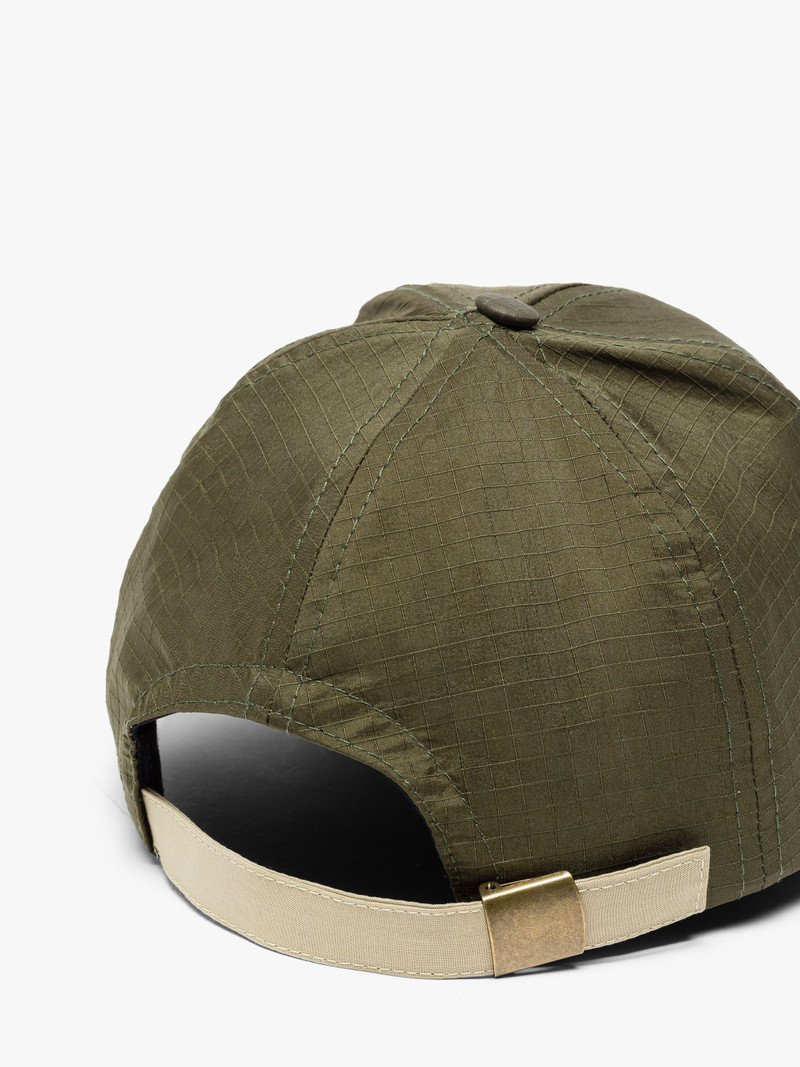 Mackintosh TIPPING KHAKI NYLON & RAINTEC BASEBALL CAP | ACC-HA04 outlook