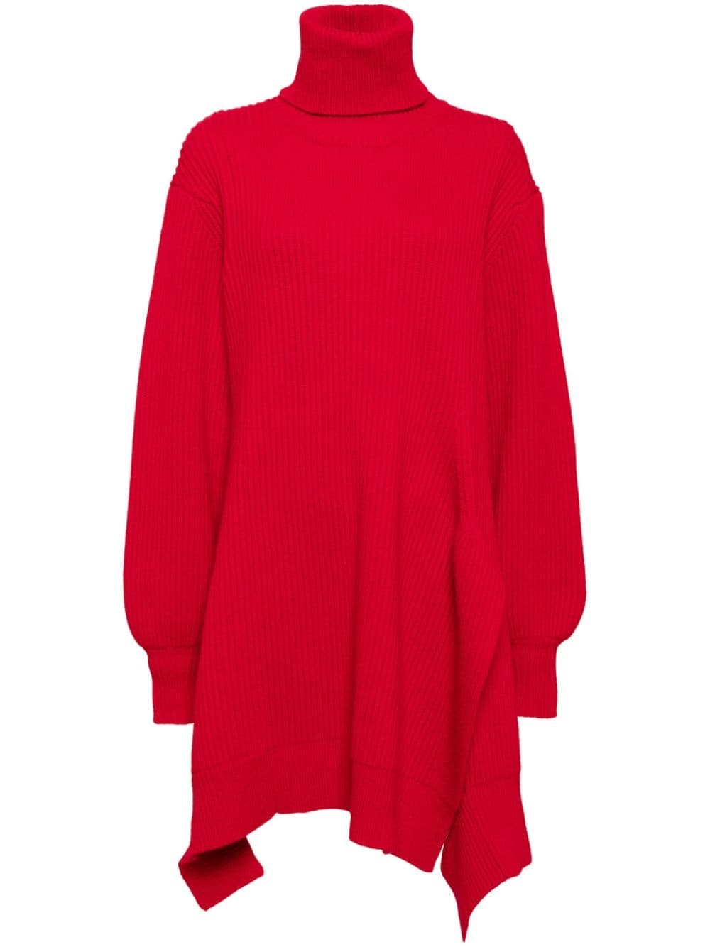 roll-neck asymmetric jumper - 1