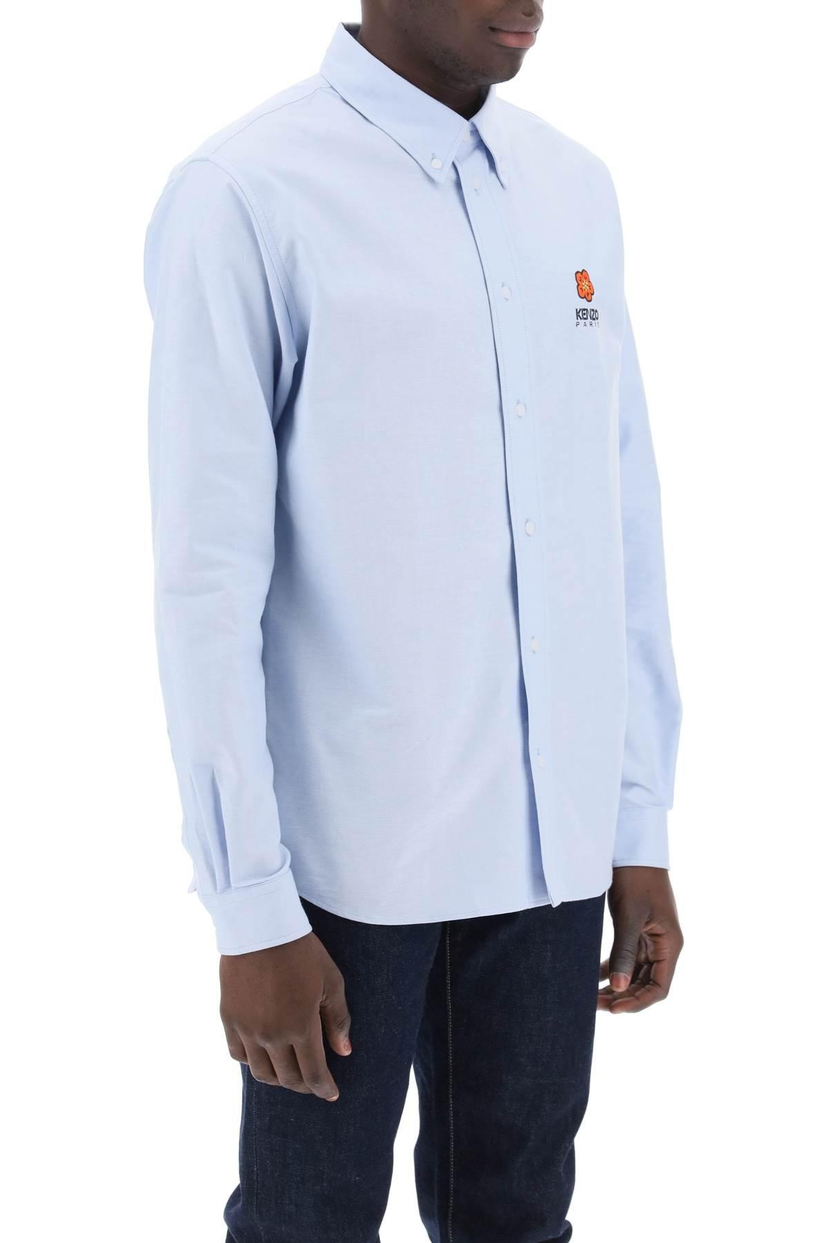 Boke Flower Crest embroidered casual shirt - 3