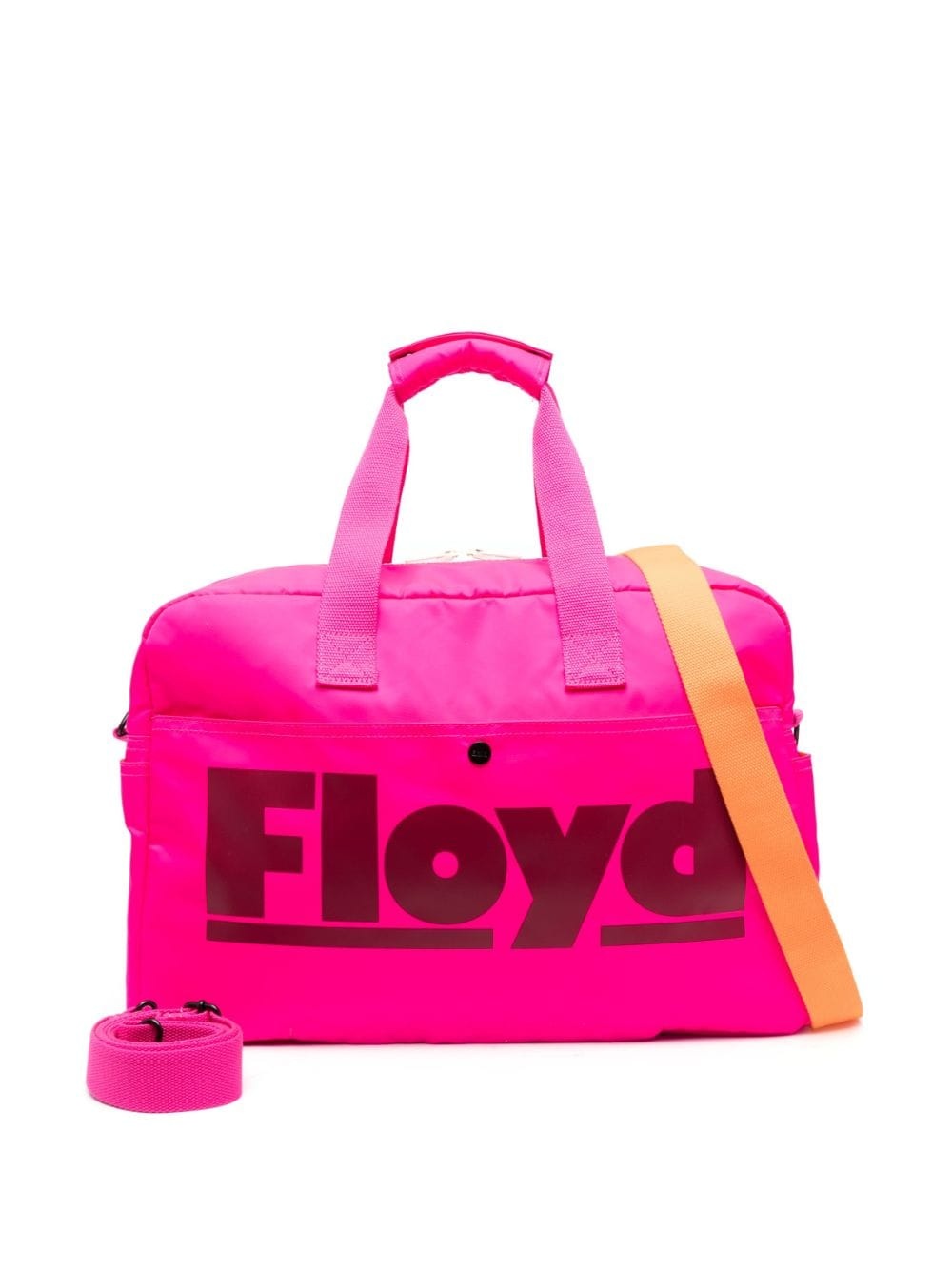 logo-print zipped holdall - 5
